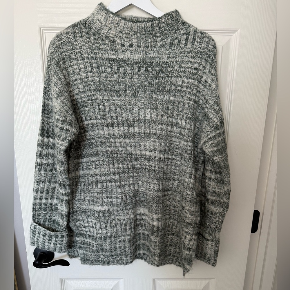 Old Navy Textured Gray Cowl Neck Sweater